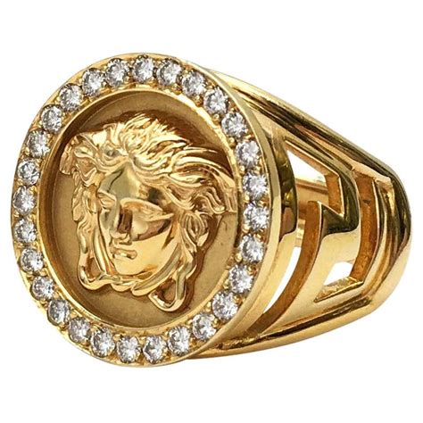 silver versace ring for sale|Versace engagement rings.